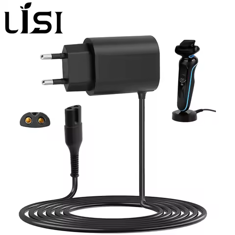 LISI 12V Charger Fit for Braun Series 3 5 7 9 1 3040s 310s 340S 5018s 5190cc 5040s 740S 7865 9290cc 