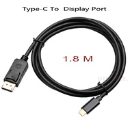 TYPE-C (USB C) TO DISPLAY PORT-1.8Meter TYPE-C TO DP-1.8M