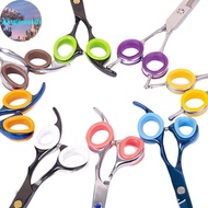 Alittlesearch 5Pcs Barber Hair Shears Grooming Scissor Protector Cutting Curved Thinning Shears Fing