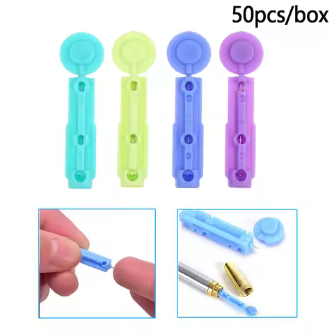50pcs 23/26/28/30G Blood Lancet Pen Disposable Needles Massage Stick Use For Pen Sterile Lancets Fle
