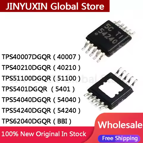 5Pcs TPS40007DGQR 40007 TPS40210DGQR 40210 TPS51100DGQR 51100 TPS5401DGQR 5401 TPS54040DGQR TPS54240
