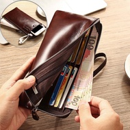 Long Wallet for Men's Card Holders Coin Purse Male Purse Quality Zipper Large Capacity Big Coins Wallet
