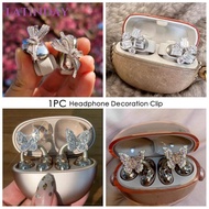 LATINDAY Headphone Diameter Buckle, Rotatable  Headphone Decoration Clip, Creative Gift Butterfly Pa
