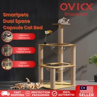 Smartpets Dual Space Capsule Cat Bed Integrated Enlarged Space Capsule Multi-layer Cat House