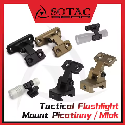 SOTAC Metal Tactical Flashlight Mount Picatinny / Mlok For M300B/M300C/M300V/M600B/M600C/M600V IR/PL