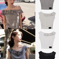 [Dongdaemun Air Transport] Off-the-Shoulder Top Oblique Shoulder Off-the-Shoulder Top Off-the-Should