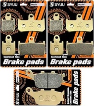 SYUU Motorcycle Replacement Front Rear Brake Pads Brakes for Yamaha YZF R1 2007 2008 2009 2010 2011