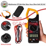 Digital Clamp Multimeter DT266 Tang Ampere / Arus Ohm Volt Meter AC DC