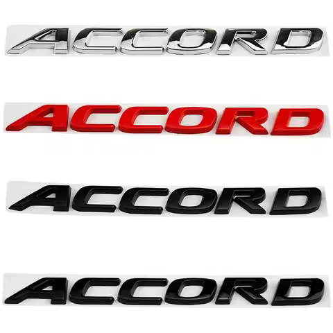 Metal 3D Car Sticker Side Fender Badge Rear Trunk Emblem Decal Styling for Honda Acoord Logo 10th 11