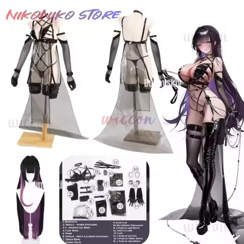 NIKKE The Goddess of Victory Mihara Cosplay Costumes for Women Mihara Combat Costume Wig Halloween W