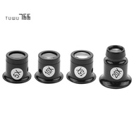 4PCS Loupe Eyeglass Magnifiers Set 5X 10X 15X 20X Watch Repair Loupe Magnifier Set Magnifying Glass 
