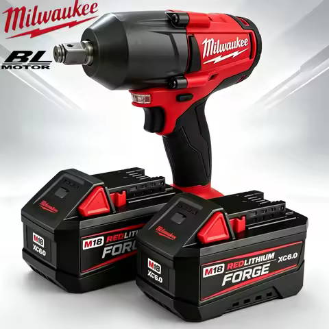 6.0Ah Milwaukee 18V M18 FORGE Replacement Battery for Milwaukee M18 Cordless Tools, Offers Extended 