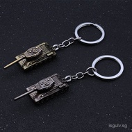 Tank model keychain Simulated metal T-34Tank Enthusiast Metal Pendant Main Battle Tank Alloy Keychai