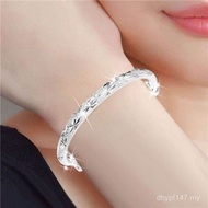 Platinum Platinum Women's Bracelet Four-leaf Clover PT950 Free Mother Girlfriend Bracelet Gypsophila