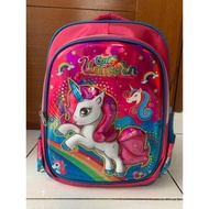 Unicorn Elementary School Girls School Bag Hollogram T6E9 Character Bag Child Backpack Character Bac