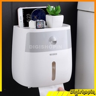 Ecoco Toilet Tissue Box Storage Toilet Paper Box Bathroom Refill Tissue Dispenser