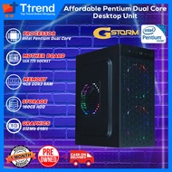 Desktop Gaming PC | Intel Pentium Dual Core 4GB RAM 160GB HDD 512MB Video Card 300w Power Supply |  