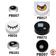 LEGO PART 98138 - TILE, ROUND 1 X 1 w EYE PATTERN