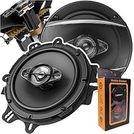 2 Pairs of Pioneer 6-1/2" 6.5" 4-Way 350 Watt Coaxial Car Audio Speakers | TS-A1680F (4 Speakers) + Magnet