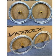 SILVEROCK SR40 Alloy Wheels 16 1 3/8  349 U V Rim Brake 74mm 130m 40mm High Profile for FNHON Zephyr