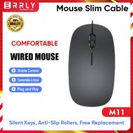 ERRLY Mouse Gaming Mouse Slim Elegan M11 Kabel USB Panjang 2Meter Mouse Kantor Good Quality Harga Mu