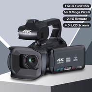 18X Zoom 4K HD Camcorder Digital Video Cameras For Photography Youtube Live Streaming 4 Inch Screen 64MP Video Camera Recorder