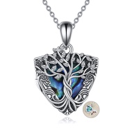 Tree of Life Locket Necklace Sterling Silver Locket Necklace That Holds Pictures Tree of Life Locket