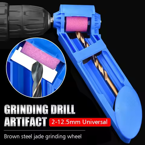 Drill Bit Sharpener 2-12.5mm Portable Corundum Grinding Wheel Drill Sharpener Grinder Drill Bit Powe