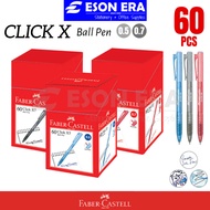 Faber-Castell Click X Ball Pen Retractable (60pcs/box) Click X5 0.5mm / Click X7 0.7mm Bundle Bulk