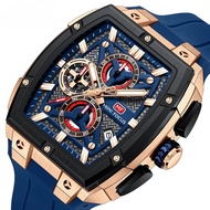 Watch Hot-selling Wine Barrel Outdoor Style Men's Watch Curved Mirror Multi-Layer Hollow Men's Watch