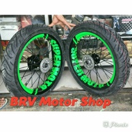 MH046 Sepaket Velg Super Moto Klx Bf L S G D Tracker 150 Ples Ban Full