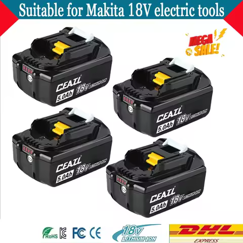 For 18V 🏅Makita power tool battery 3Ah/5Ah/6Ah/9Ah rechargeable battery replacing Makita BGD,BHP,BHS