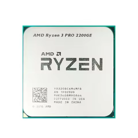 AMD R3 PRO 2200GE Used Ryzen 3 PRO 2200GE 3.2 GHz Zen 0.014 Quad-Core Quad-Thread CPU processor Sock