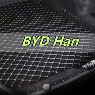 [ BYD Han] Trunk Mat- READY STOCK Premium PU Leather Trunk Liner Boot Cargo