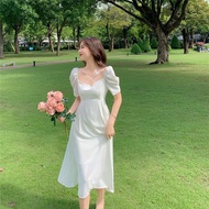 GC037 | K020 NEWEST KOREAN STYLE MIDI DRESS 2026 AESTHETIC COMFORTABLE WOMEN'S DRESS SATIN VELVET EL