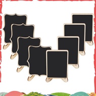Mini Chalkboard Signs, 20 Pack Framed Small Chalkboard Labels with Easel Stand, Wooden Blackboard fo