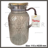 OHHDEER 1.5L Transparent Plastic Water Jug with Lid Raya Pitcher Jug Air Teh Juice Air Sejuk Jug PC