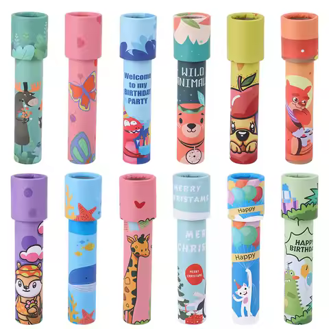 5/10pcs Rotating Kaleidoscope Science Toys for Kids Birthday Party Favors Goodie Pinata Fillers Clas