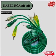 RCA CABLE 3 TO 3 RCA 1.5M TRANSPARENT / RCA CABLE 3 TO 3 RCA 5METER