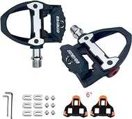 Gineyea Road Bike Pedals Clipless Pedal Road Cycling Pedals with Cleat Compatible with SPD-SL