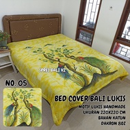 BALI PAINTED BEDCOVER 210X210