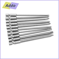 ADDO.PH 10pcs Screwdriver Bit Set, 1/4 Inch Hex Shank PH1 PH2 Cross Head Screwdriver Bits, Durable S