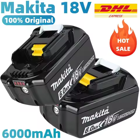 Professional Grade Makita 18V Battery,⚡ 6Ah Batterie Makita 18V Lithium, Fast Charge in 45 Min,⭐ Ext