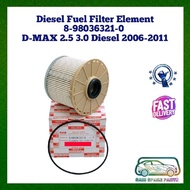 Diesel Fuel Filter Element 8-98036321-0 For D-MAX 2.5 3.0 2006-2011