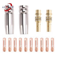 14PCS 15AK Welding Torch Accessories Consumables MIG Torch Gas Nozzle Tip Holder of 15AK MIG