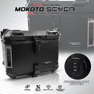 MOKOTO SEVEN SERIES 45L ALLOY TOP BOX WITH PIN CODE LOCK SYSTEM UNIVERSAL REAR TAIL BOX UNIVERSAL FO