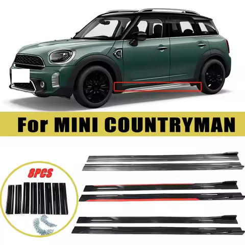 Universal 2m/2.2m Car Side Skirt Extension SplitterBumper Racing Side Wing Bumper Lip Side Spoiler F
