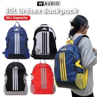 Adidas 3 Stripes Unisex Laptop Bag School Office Travel Outdoor Gym Backpack Student Sport Beg Sekolah 背包 书包