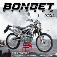 Decal STICKER KLX BF 150 MOTORCYCLE STICKER free custom design