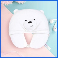 ◴ ▧ ♚ Miniso We Bare Bears U shaped Neck Pillow Travel Pillow Grizzly Panda Ice Bear